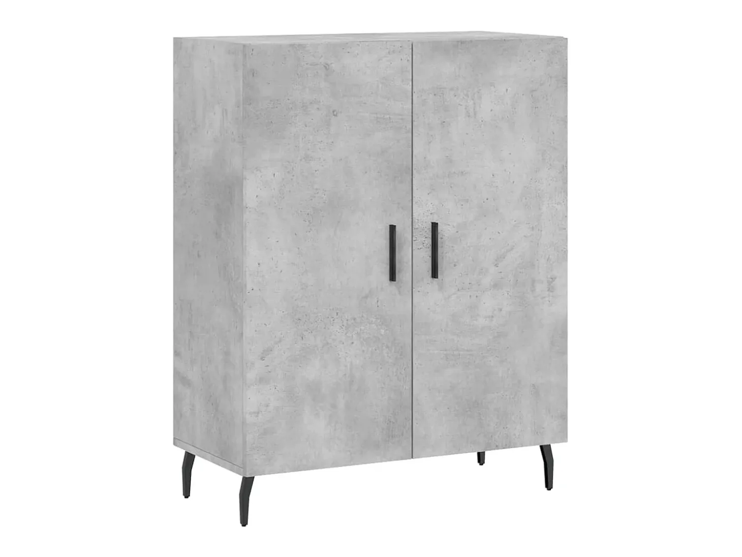 Aparador de madera de ingeniería gris hormigón 69,5x34x90 cm ES78891