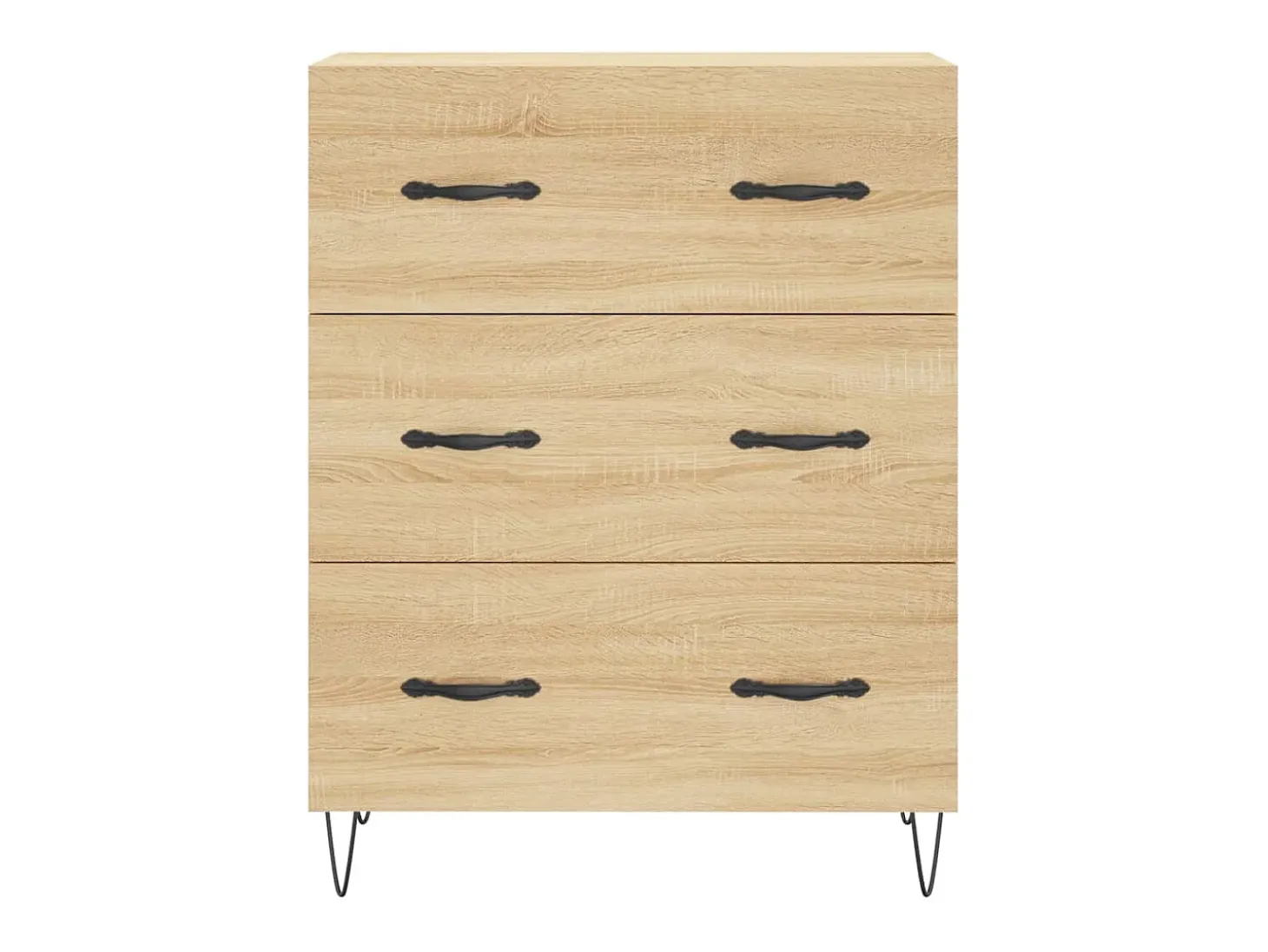 Aparador de madera de ingeniería roble Sonoma 69,5x34x90 cm