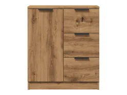 Aparador de madera de ingeniería roble artisan 60x30x70 cm