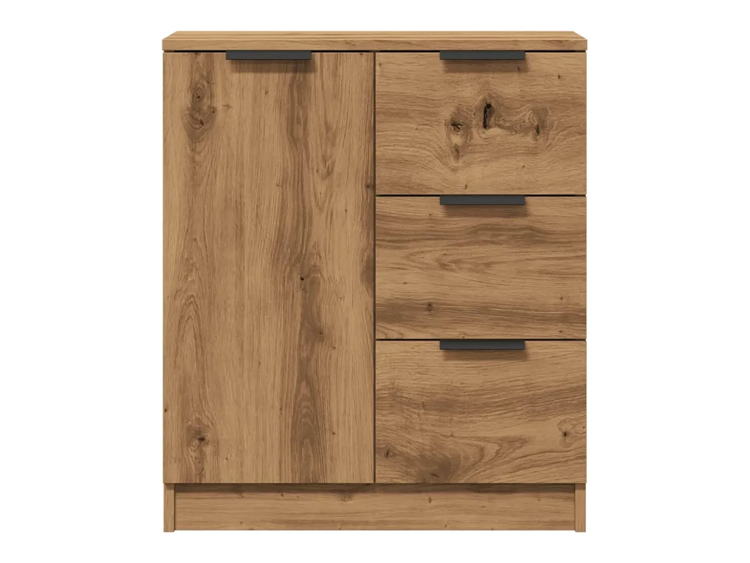 Aparador de madera de ingeniería roble artisan 60x30x70 cm