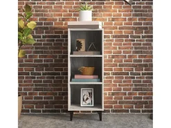 Aparador de madera de ingeniería gris Sonoma 34,5x32,5x90 cm ES79650