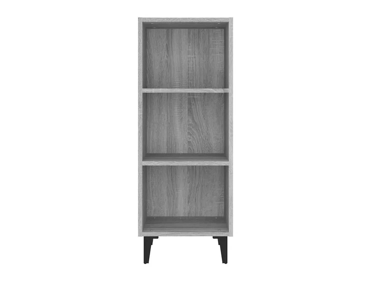 Aparador de madera de ingeniería gris Sonoma 34,5x32,5x90 cm ES79650