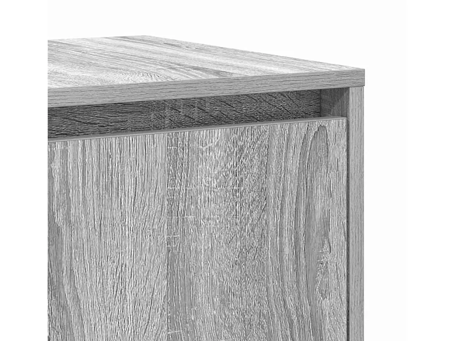 Aparador de madera de ingeniería gris Sonoma 120 x 41 x 75 cm
