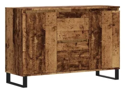 Aparador de madera de ingeniería envejecida 101,5x35x70 cm