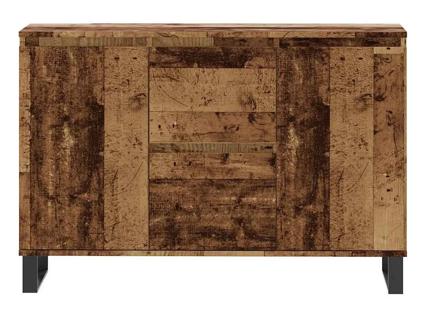 Aparador de madera de ingeniería envejecida 101,5x35x70 cm