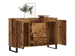 Aparador de madera de ingeniería envejecida 101,5x35x70 cm