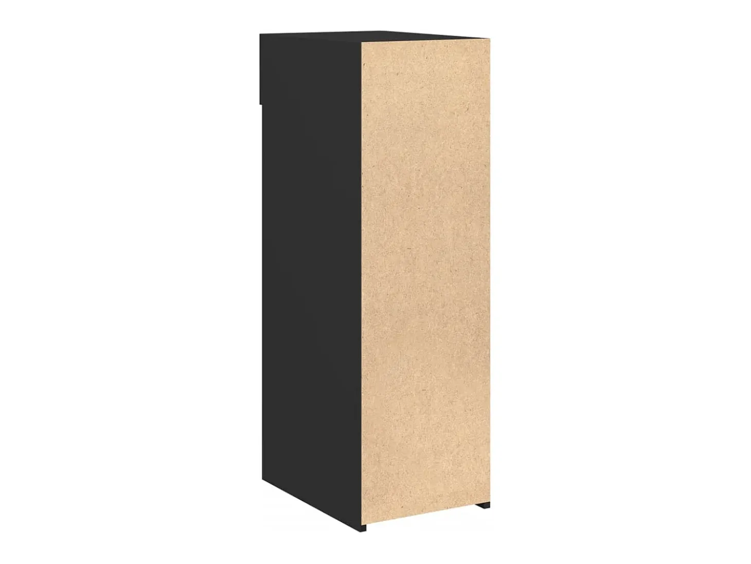 Aparador de madera de ingeniería negro 40x42,5x93 cm