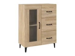 Aparador de madera de ingeniería roble Sonoma 69,5x34x90 cm ES52711