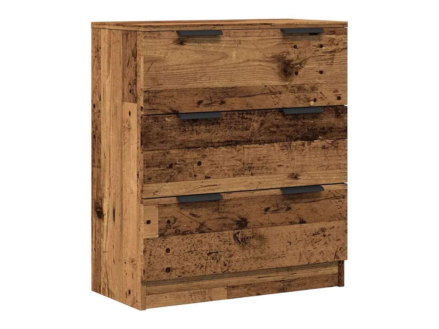 Aparador de madera de ingeniería envejecida 60x30x70 cm