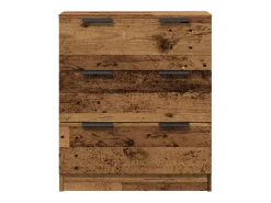 Aparador de madera de ingeniería envejecida 60x30x70 cm