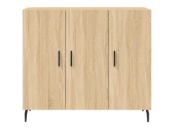 Aparador de madera de ingeniería roble Sonoma 90x34x80 cm