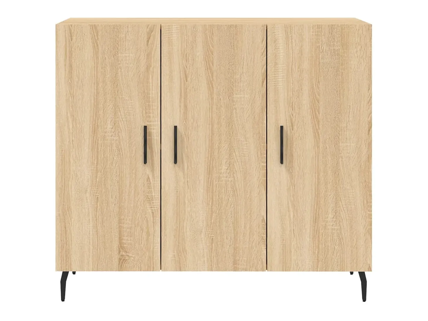 Aparador de madera de ingeniería roble Sonoma 90x34x80 cm