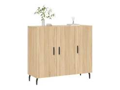 Aparador de madera de ingeniería roble Sonoma 90x34x80 cm