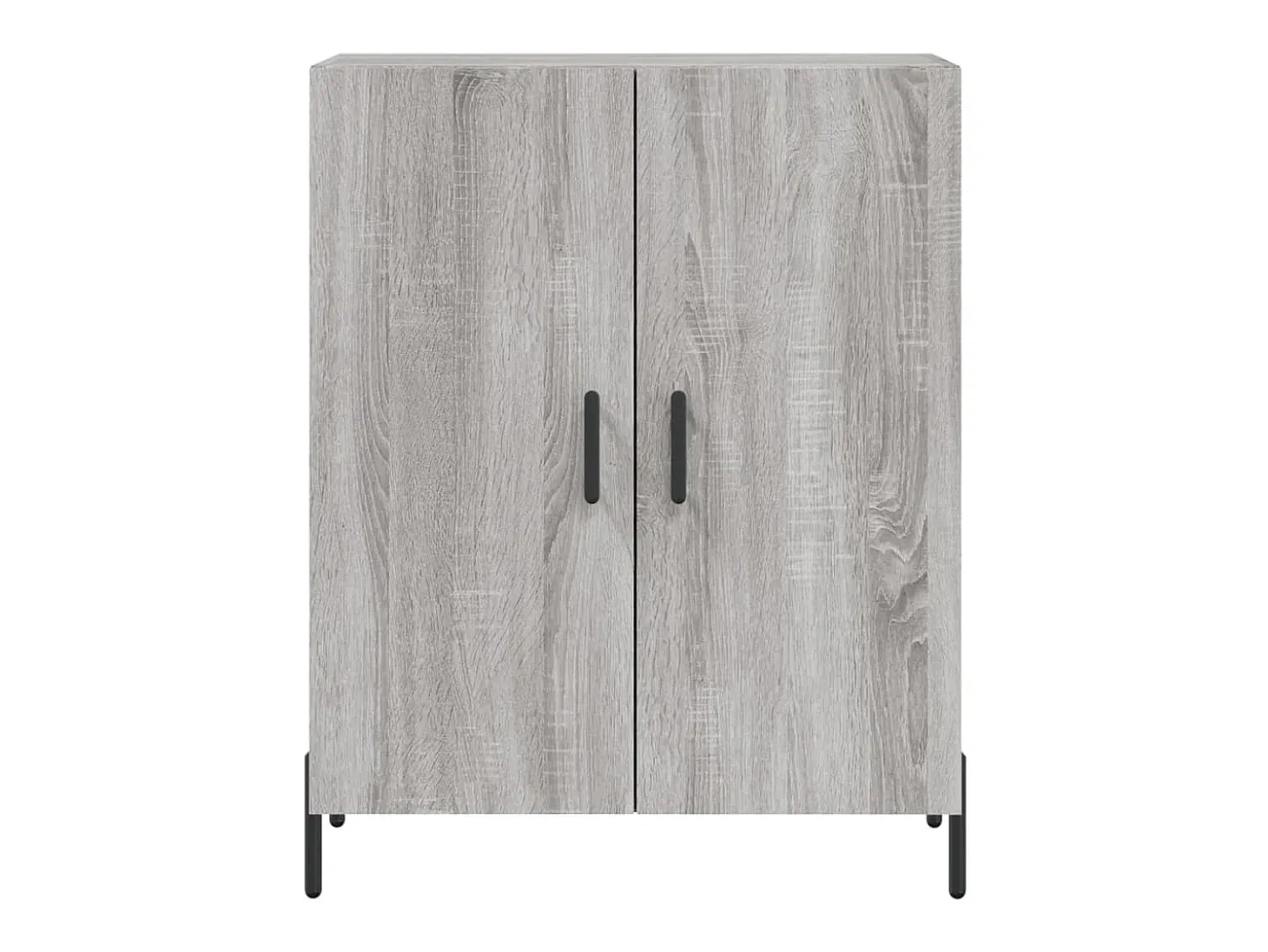 Aparador de madera de ingeniería gris Sonoma 69,5x34x90 cm ES98068