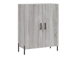Aparador de madera de ingeniería gris Sonoma 69,5x34x90 cm ES98068