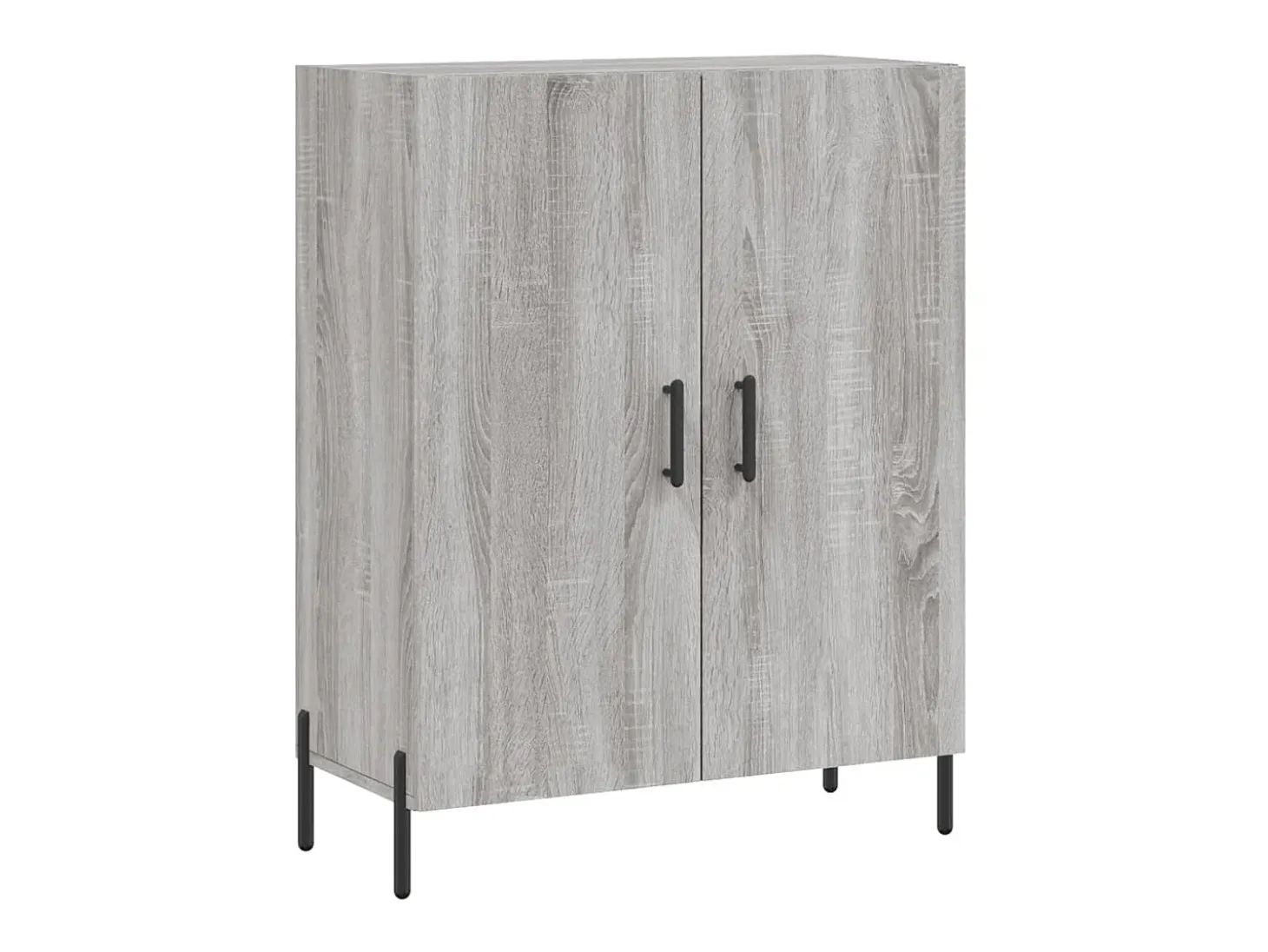 Aparador de madera de ingeniería gris Sonoma 69,5x34x90 cm ES98068