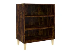 Aparador de madera de ingeniería roble ahumado 57x35x70 cm ES36002
