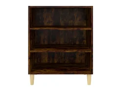 Aparador de madera de ingeniería roble ahumado 57x35x70 cm ES36002
