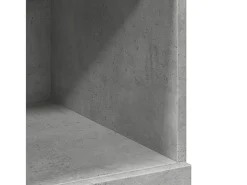 Aparador de madera de ingeniería gris 80x42,5x124 cm