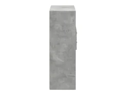 Aparador de madera de ingeniería gris 80x42,5x124 cm
