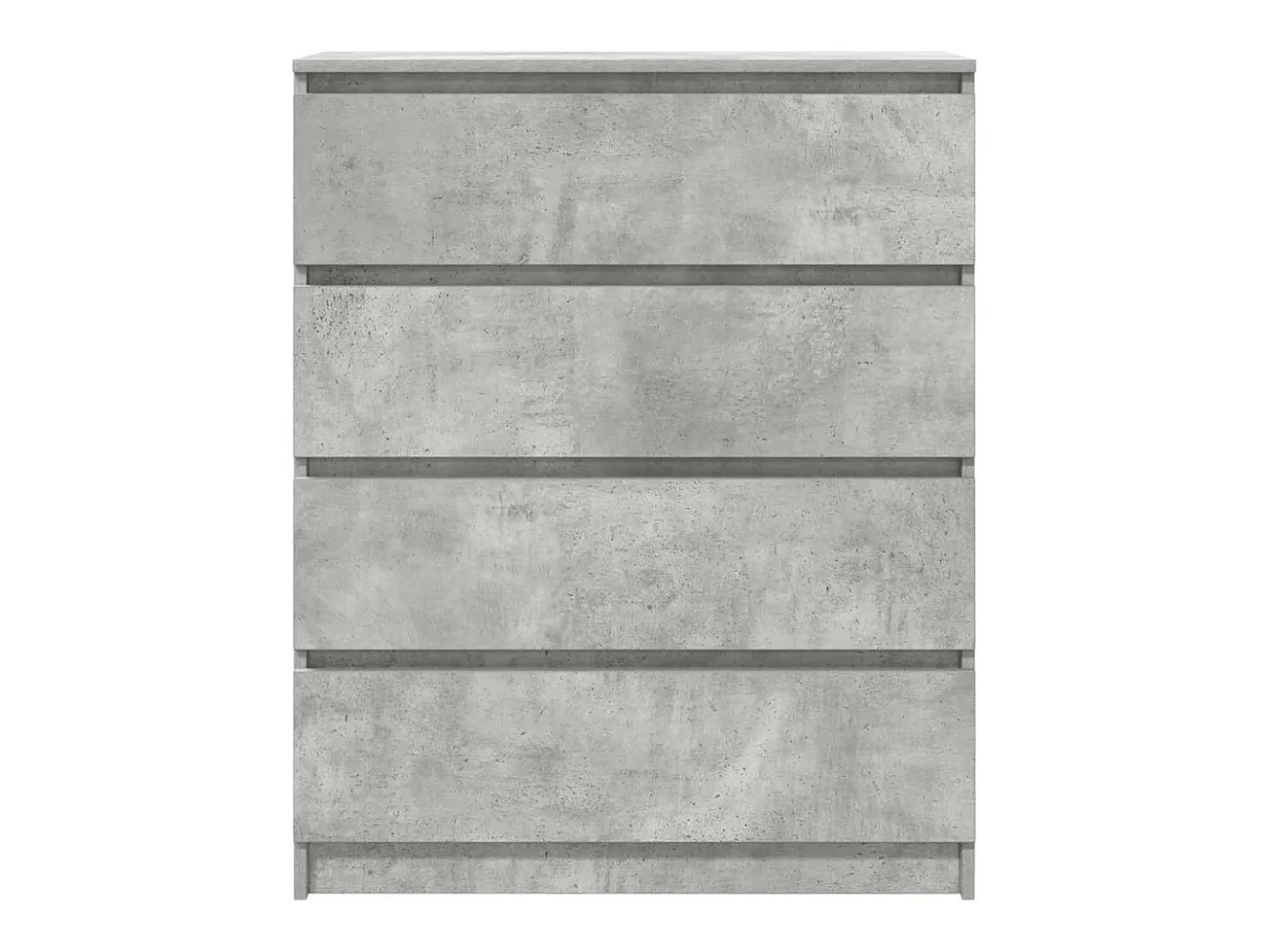 Aparador de madera de ingeniería gris hormigón 80x35x99 cm
