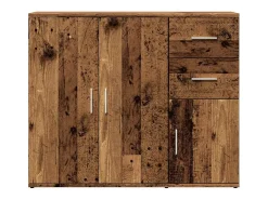 Aparador de madera de ingeniería envejecida 91x29,5x75 cm