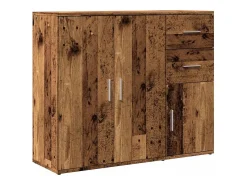 Aparador de madera de ingeniería envejecida 91x29,5x75 cm