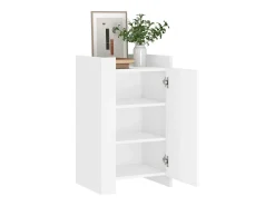 Aparador de madera de ingeniería blanco 45x35x75 cm