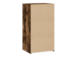 Aparador de madera de ingeniería roble ahumado 50x41x93 cm