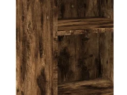 Aparador de madera de ingeniería roble ahumado 50x41x93 cm