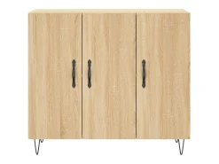 Aparador de madera de ingeniería roble Sonoma 90x34x80 cm