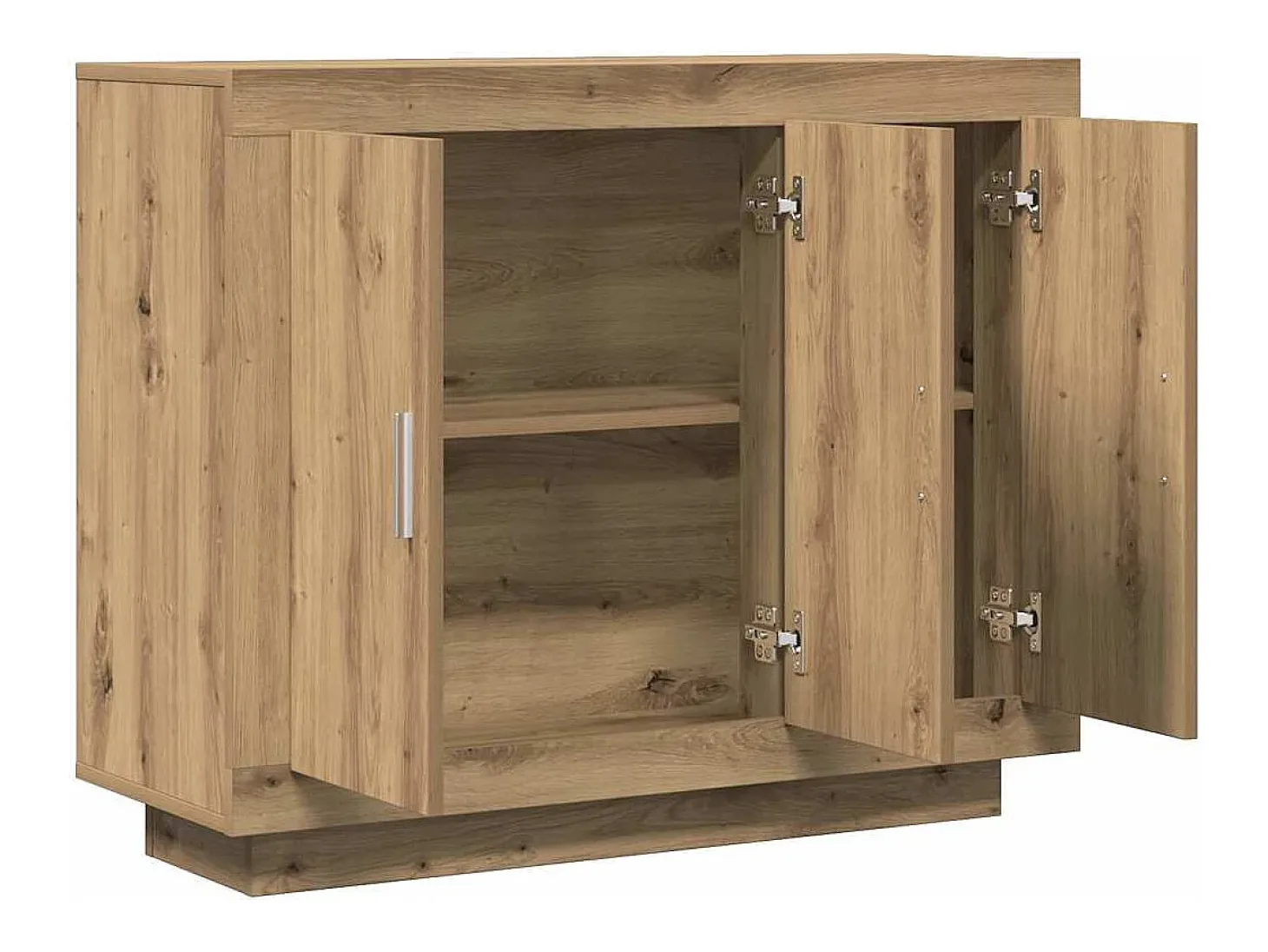 Aparador de madera de ingeniería roble artisan 92x35x75 cm