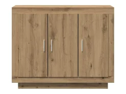 Aparador de madera de ingeniería roble artisan 92x35x75 cm