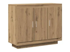 Aparador de madera de ingeniería roble artisan 92x35x75 cm