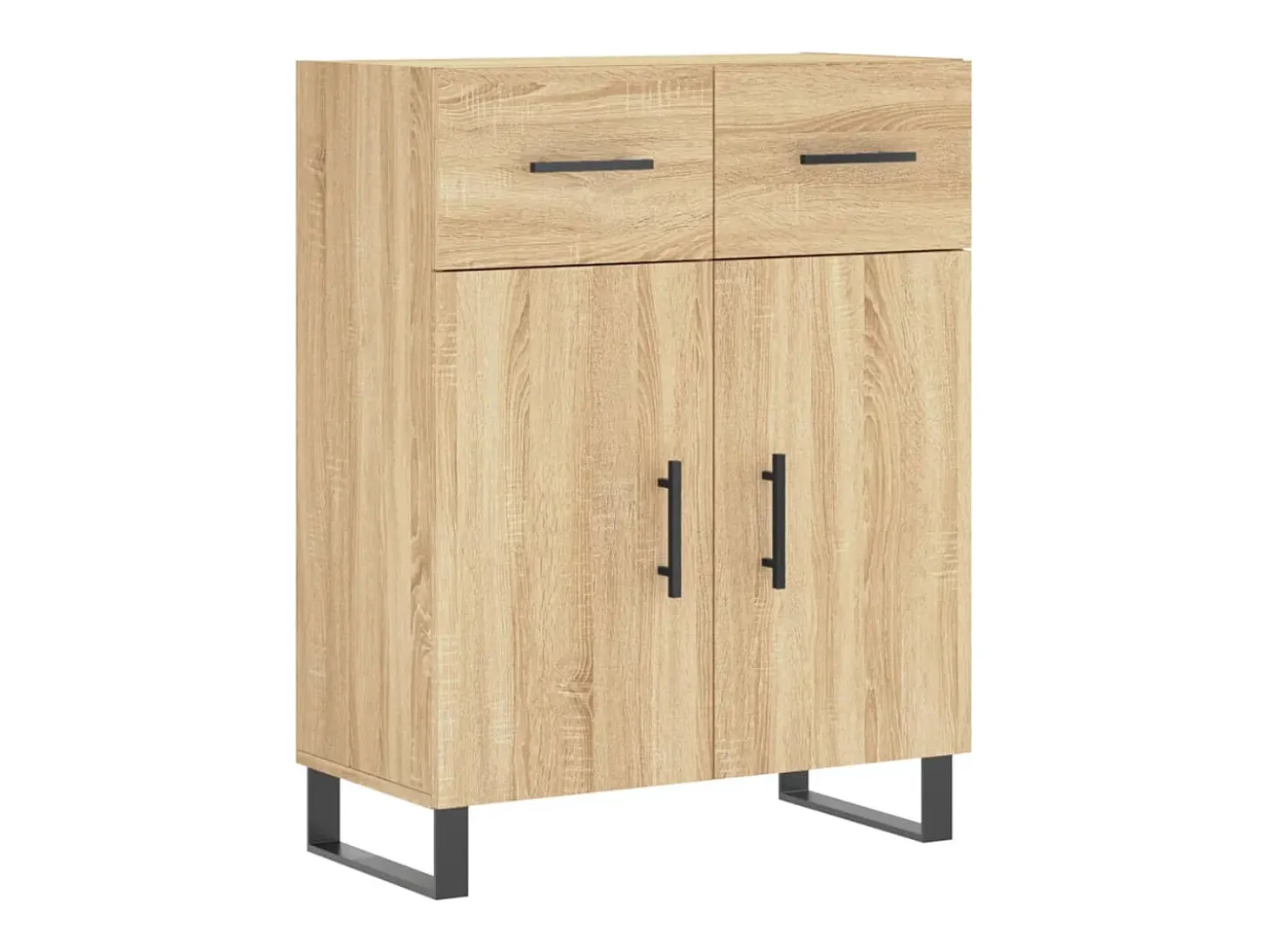 Aparador de madera de ingeniería roble Sonoma 69,5x34x90 cm