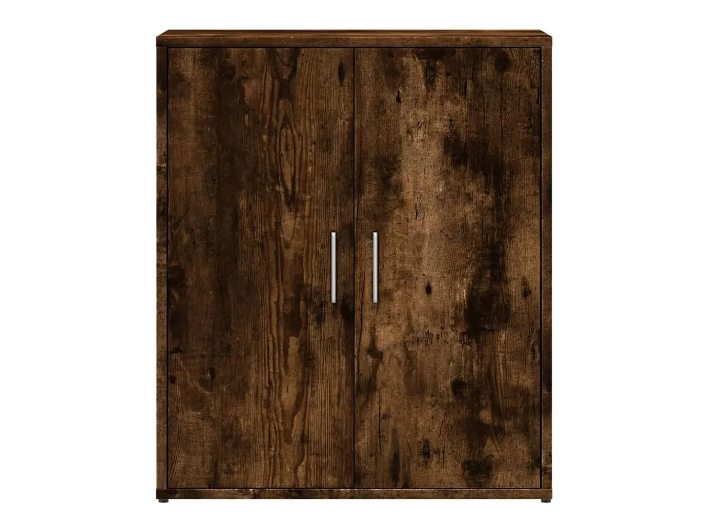 Aparador de madera de ingeniería roble ahumado 60x31x70 cm