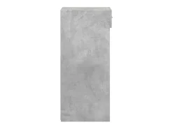 Aparador de madera de ingeniería gris hormigón 50x42,5x93 cm