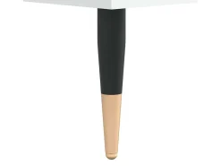 Aparador de madera de ingeniería blanco 101,5x35x70 cm