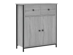 Aparador de madera de ingeniería gris Sonoma 70x30x80 cm ES82983