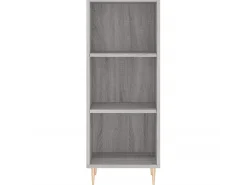 Aparador de madera de ingeniería gris Sonoma 34,5x32,5x90 cm ES95919