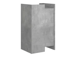 Aparador de madera de ingeniería gris hormigón 45x35x75 cm