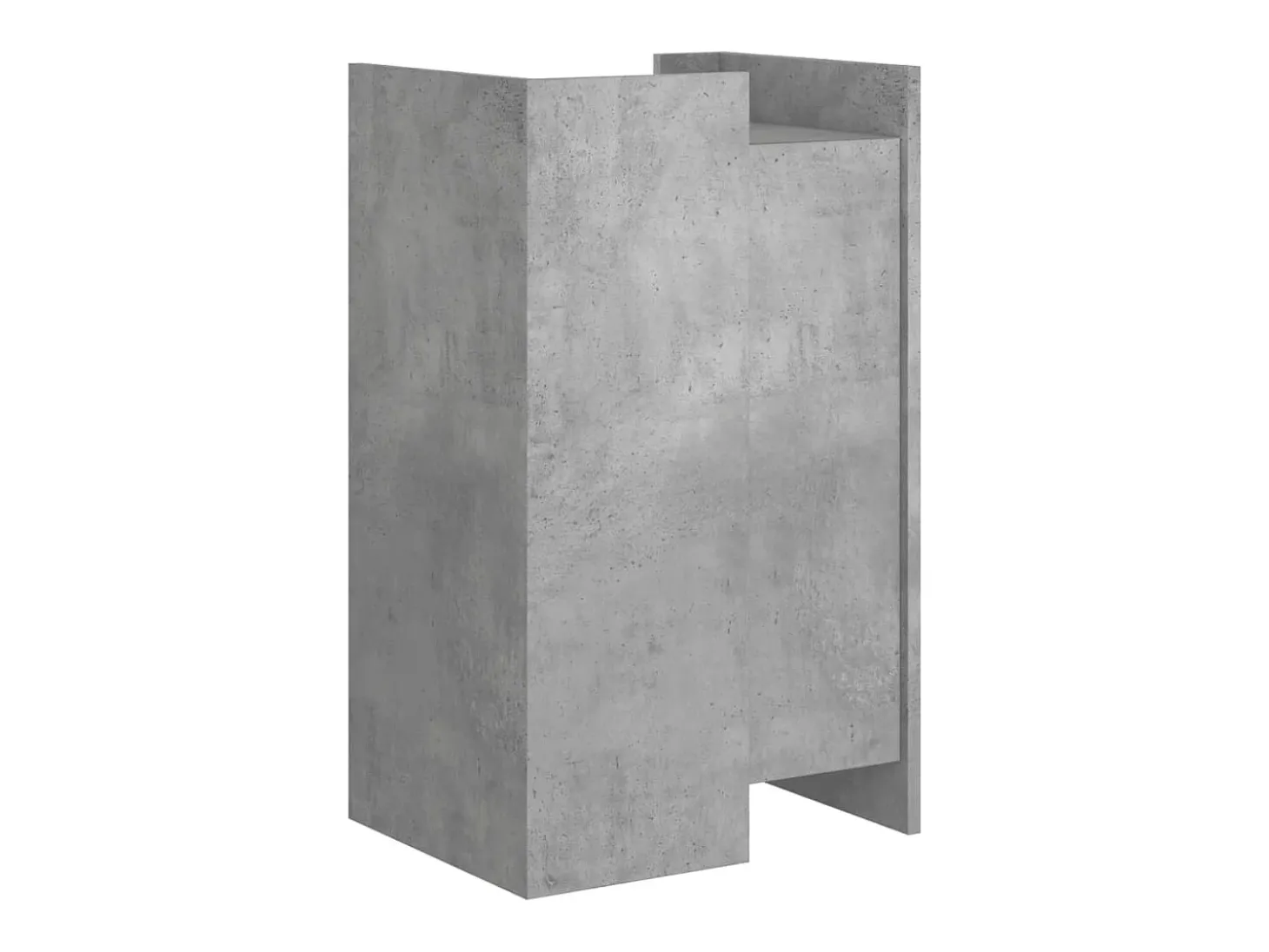 Aparador de madera de ingeniería gris hormigón 45x35x75 cm