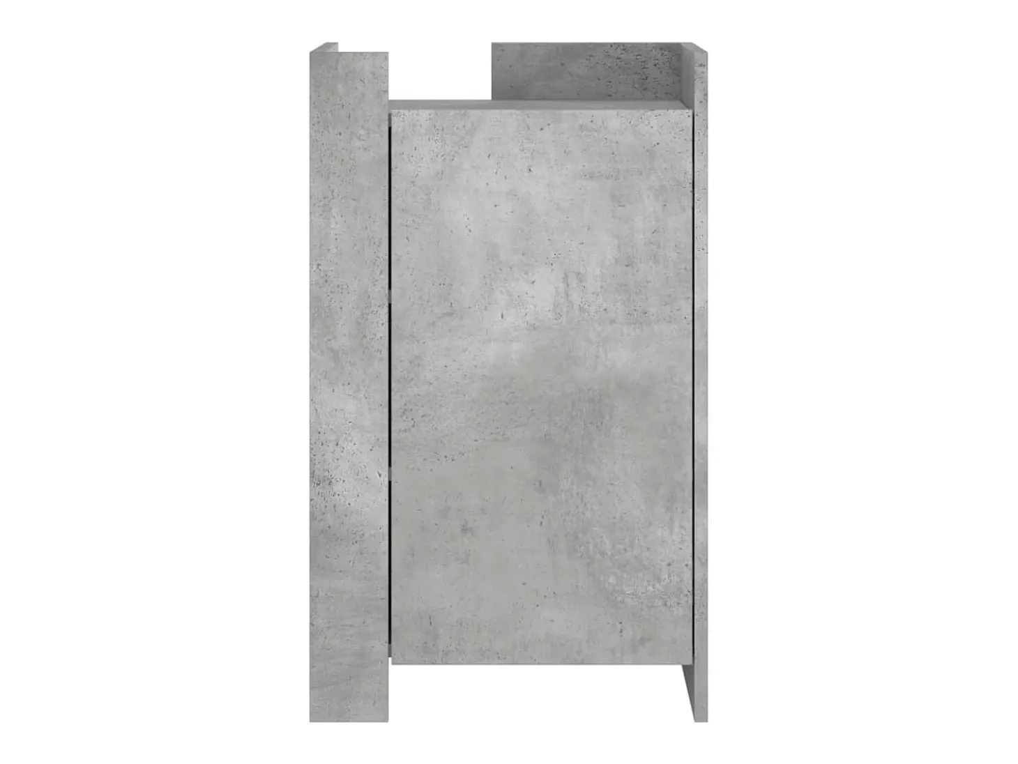 Aparador de madera de ingeniería gris hormigón 45x35x75 cm