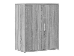 Aparador de madera de ingeniería gris Sonoma 60x31x70 cm ES656405