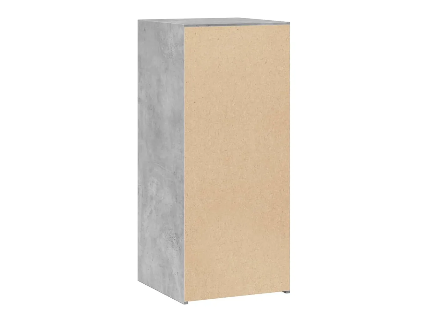 Aparador de madera de ingeniería gris hormigón 40x41x93 cm