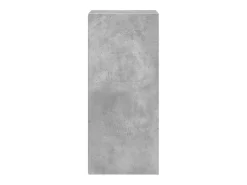Aparador de madera de ingeniería gris hormigón 40x41x93 cm