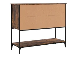 Aparador de madera de ingeniería roble ahumado 100x36x85 cm