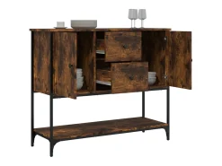 Aparador de madera de ingeniería roble ahumado 100x36x85 cm