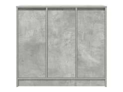 Aparador de madera de ingeniería gris hormigón 85x34x76 cm