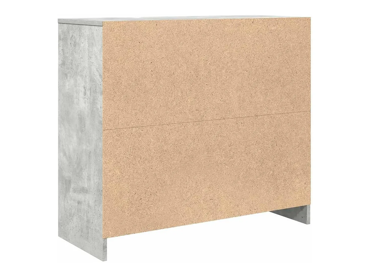 Aparador de madera de ingeniería gris hormigón 85x34x76 cm